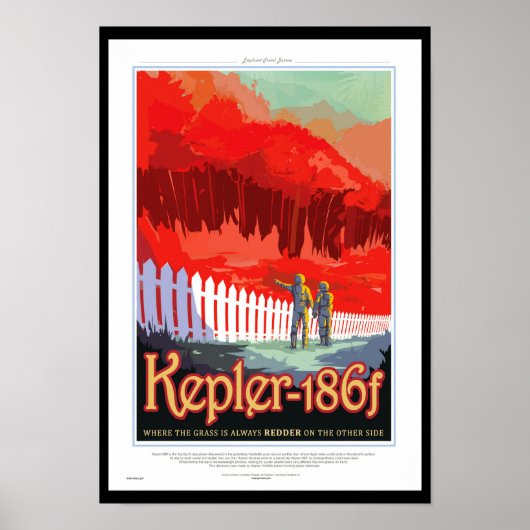 Affiche de science-fiction de voyage futur de la N (Devant)