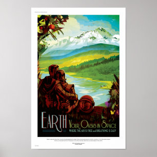 Affiche de science-fiction NASA Future Travel - Pl