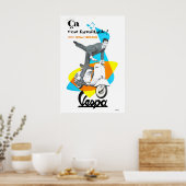 Affiche de scooter art de scooter à moteur impress (Cuisine)