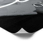 Affiche de script d'amour photo personnalisée (Coin)