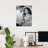 Affiche de script d'amour photo personnalisée (Bureau à domicile)
