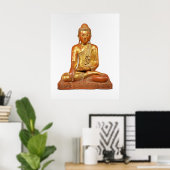 Affiche de sculpture de Bouddha (Bureau à domicile)