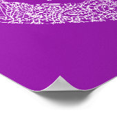 Affiche de sens de nom d'art de cœur en dentelle d (Coin)