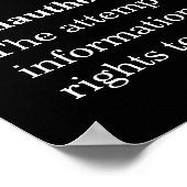 Affiche de sensibilisation à la sécurité d'accès n (Coin)