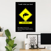 Affiche de sensibilisation à la sécurité des fuite (Bureau à domicile)
