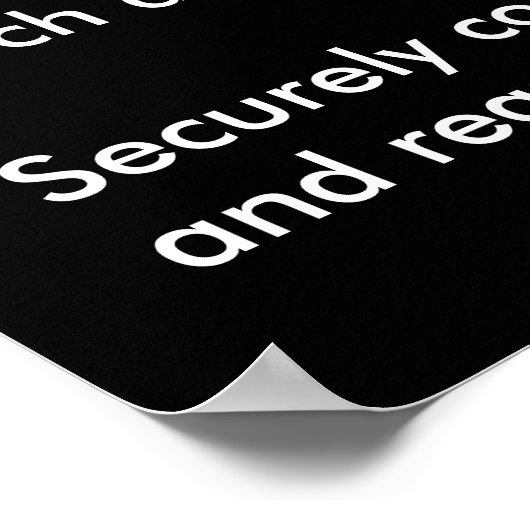 Affiche de sensibilisation à la sécurité du compro (Coin)