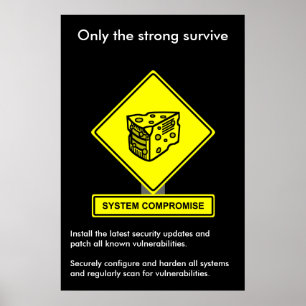 Affiche de sensibilisation à la sécurité du compro