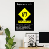 Affiche de sensibilisation à la sécurité du compro (Bureau à domicile)