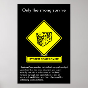Affiche de sensibilisation à la sécurité du compro