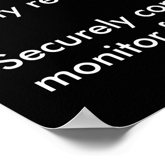 Affiche de sensibilisation à la sécurité du cybere (Coin)