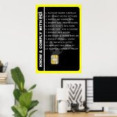 Affiche de sensibilisation à la sécurité PCI (Bureau à domicile)