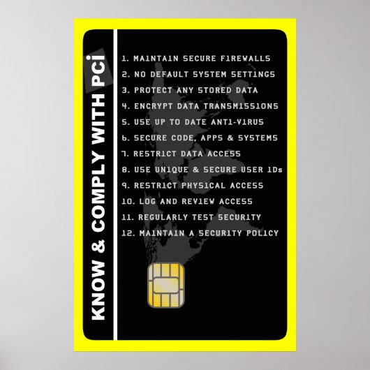 Affiche de sensibilisation à la sécurité PCI (Devant)