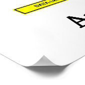 Affiche de sensibilisation à la sécurité sur l'aut (Coin)