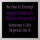 Affiche de sensibilisation à la violence domestiqu (Devant)