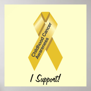 Affiche de sensibilisation au cancer chez les enfa