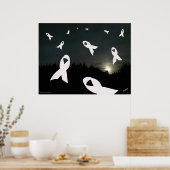 Affiche de sensibilisation au cancer du poumon (Cuisine)