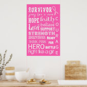 Affiche de sensibilisation au cancer du sein (Cuisine)