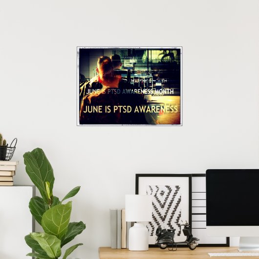 Affiche de sensibilisation au SSPT (Bureau à domicile)