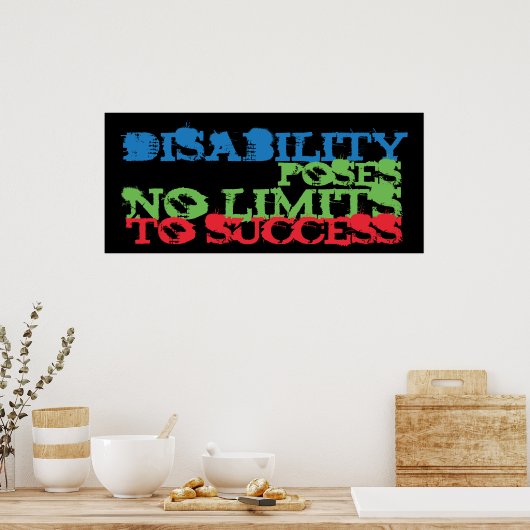 Affiche de sensibilisation aux handicaps (Cuisine)