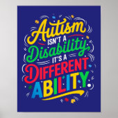 Affiche de sensibilisation sur l'autisme (Devant)