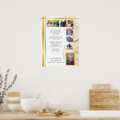 Affiche de service funéraire commémoratif JW (Cuisine)