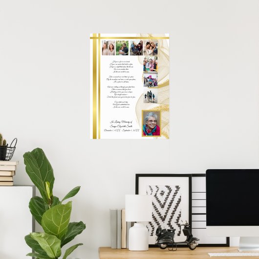 Affiche de service funéraire commémoratif JW (Bureau à domicile)