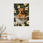 Affiche de Shar Pei Chinois dans une baignoire, Ch (Cuisine)