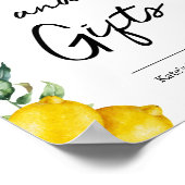 Affiche de signalisation de citrons de Cartes et C (Coin)