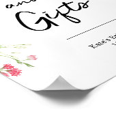 Affiche de signalisation de fleurs sauvages pour C (Coin)