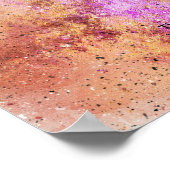 Affiche de signalisation de livre d'or de confetti (Coin)