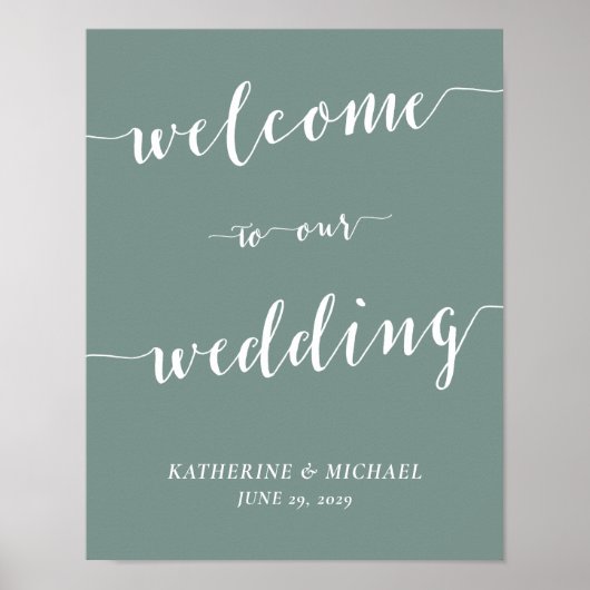 Affiche de signalisation de réception de mariage v (Devant)