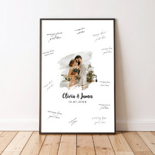 Affiche de signature de mariage pour livre d'or