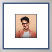 Affiche de signature de remise de diplôme Bleu (Devant)