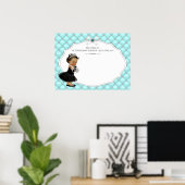 Affiche de signature pour livre d'or de fête préna (Bureau à domicile)