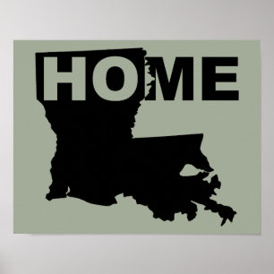 Affiche de signe de la Louisiane loin de l'État