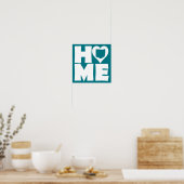 Affiche de signe de l'état de coeur à la maison (Cuisine)