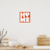 Affiche de signe de l'état de Hawaii Home Heart (Cuisine)