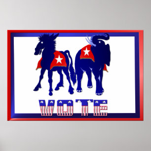 Affiche de signe de yard de vote