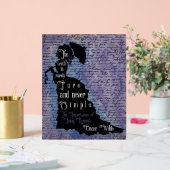 Affiche de silhouette de citation d'Oscar Wilde (Mariage)