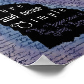 Affiche de silhouette de citation d'Oscar Wilde (Coin)