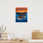 affiche de Singapour (Cuisine)