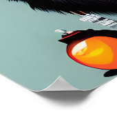 Affiche de singe intelligent personnalisée - décor (Coin)