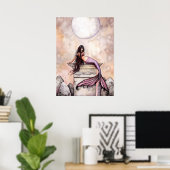 Affiche de sirène à l'aquarelle par Molly Harrison (Bureau à domicile)