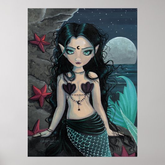 Affiche de sirène Dark Pearl (Devant)