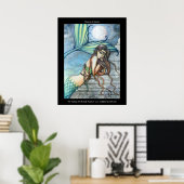 Affiche de sirène des rêves d'Atlantis (Bureau à domicile)