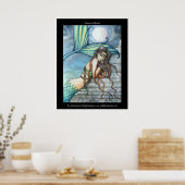 Affiche de sirène des rêves d'Atlantis (Cuisine)