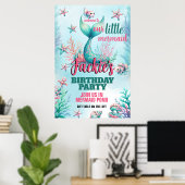 Affiche de sirène mignonne et colorée (Bureau à domicile)