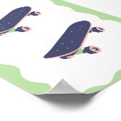 Affiche de skateboard pour garçons cool (Coin)