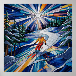 Affiche de ski