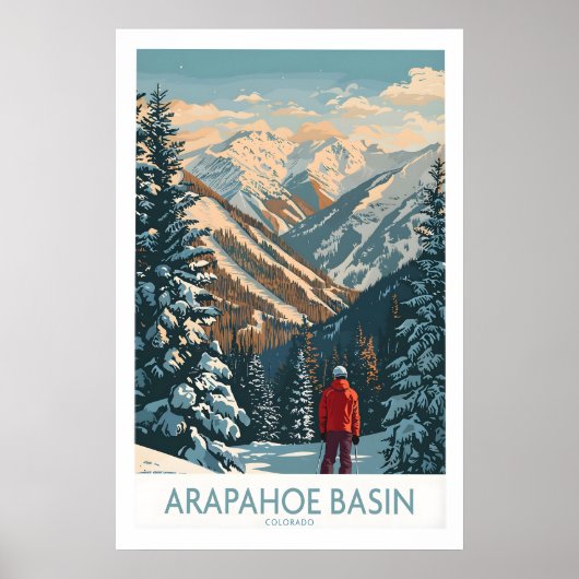 Affiche de ski Arapahoe Basin 1 (Devant)